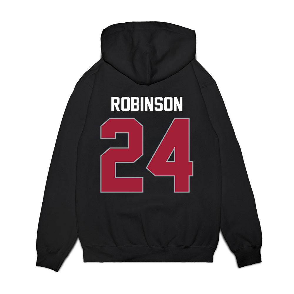 WSU - NCAA Men's Basketball : Dominik Robinson - Cougars Shersey Premium Hooded Sweatshirt-1