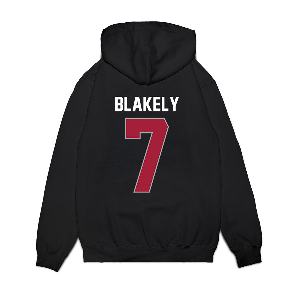 WSU - NCAA Men's Basketball : Dieume Blakely - Cougars Shersey Premium Hooded Sweatshirt-1