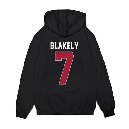 WSU - NCAA Men's Basketball : Dieume Blakely - Cougars Shersey Premium Hooded Sweatshirt-1