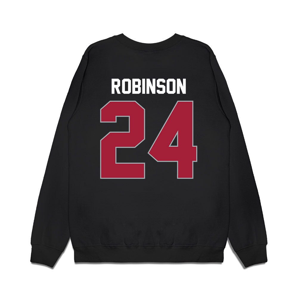 WSU - NCAA Men's Basketball : Dominik Robinson - Cougars Shersey Premium Crewneck Sweatshirt-1