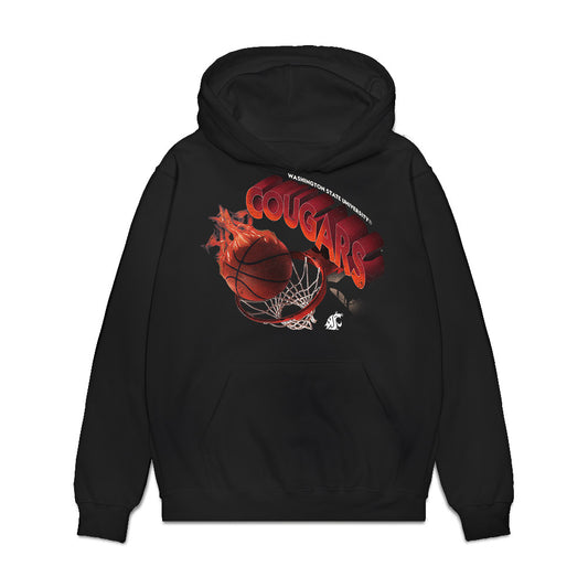 WSU - NCAA Men's Basketball : Jerone Morton - Cougars Shersey Premium Hooded Sweatshirt-0