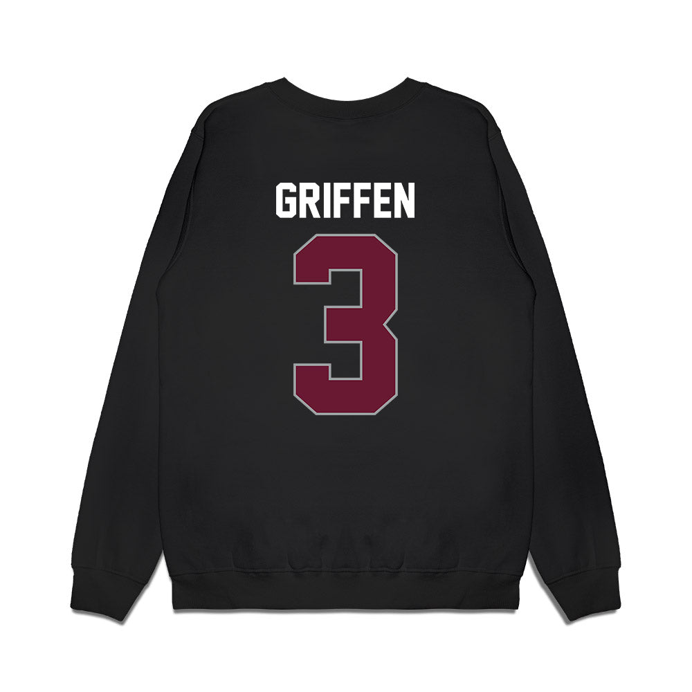 Texas A&M - NCAA Men's Basketball : Rylan Griffen - Sports Shersey Premium Crewneck Sweatshirt-1