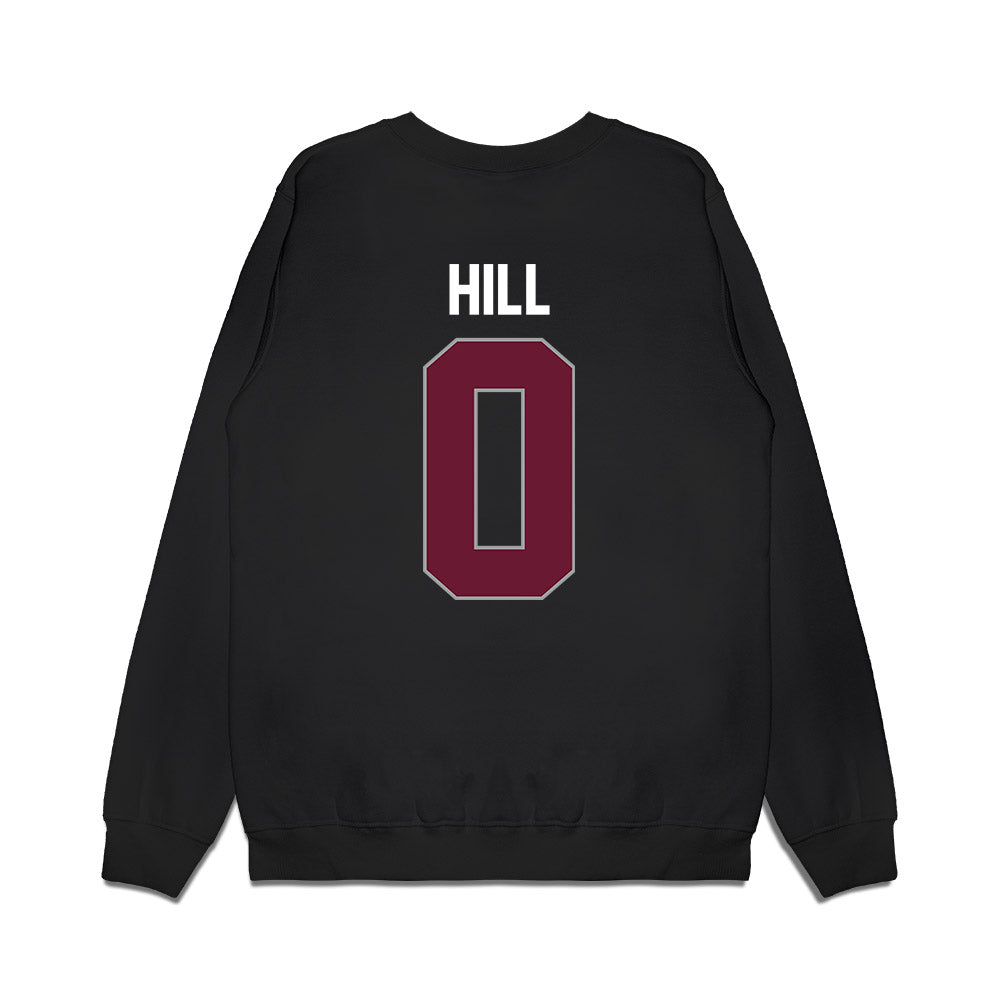 Texas A&M - NCAA Men's Basketball : Marcus Hill - Sports Shersey Premium Crewneck Sweatshirt-1