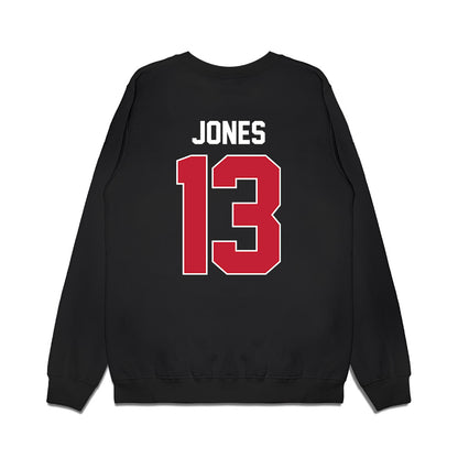 Wisconsin - NCAA Men's Basketball : Hayden Jones - Badgers Shersey Premium Crewneck Sweatshirt-1