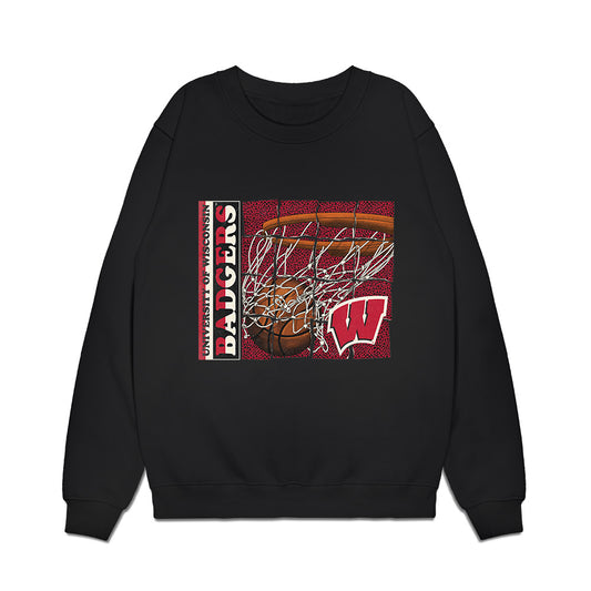 Wisconsin - NCAA Men's Basketball : Isaac Gard - Badgers Shersey Premium Crewneck Sweatshirt-0