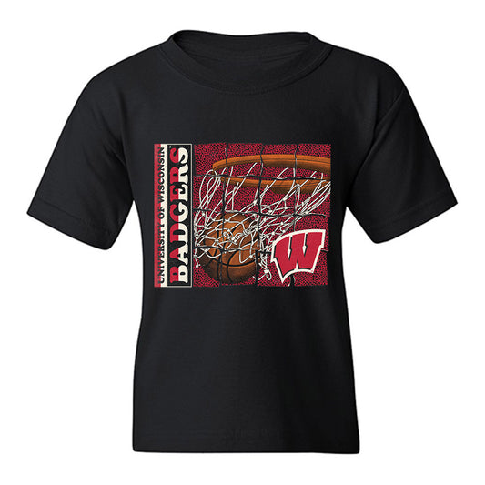 Wisconsin - NCAA Men's Basketball : Riccardo Greppi - Badgers Shersey Youth T-Shirt-0