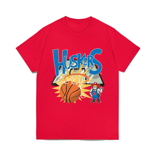 Nebraska - NCAA Men's Basketball : Leo Curtis - Vintage Basketball Comfort Colors T-Shirt-0
