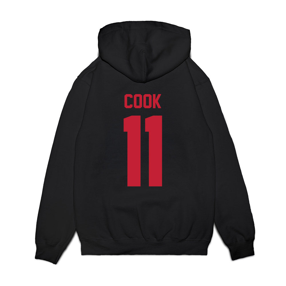 Arizona - NCAA Men's Basketball : Jackson Cook - Sport Shersey Premium Hooded Sweatshirt-1