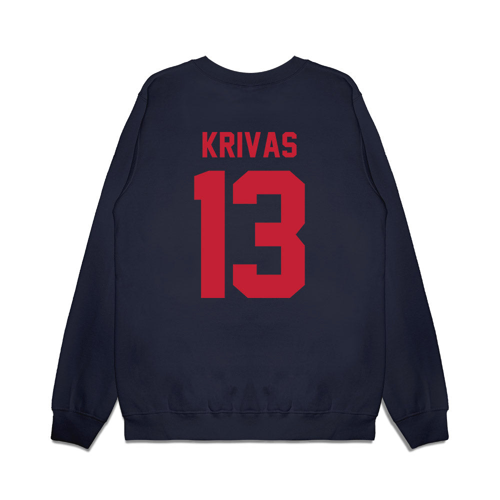 Arizona - NCAA Men's Basketball : Motiejus Krivas - Sport Shersey Premium Crewneck Sweatshirt-1