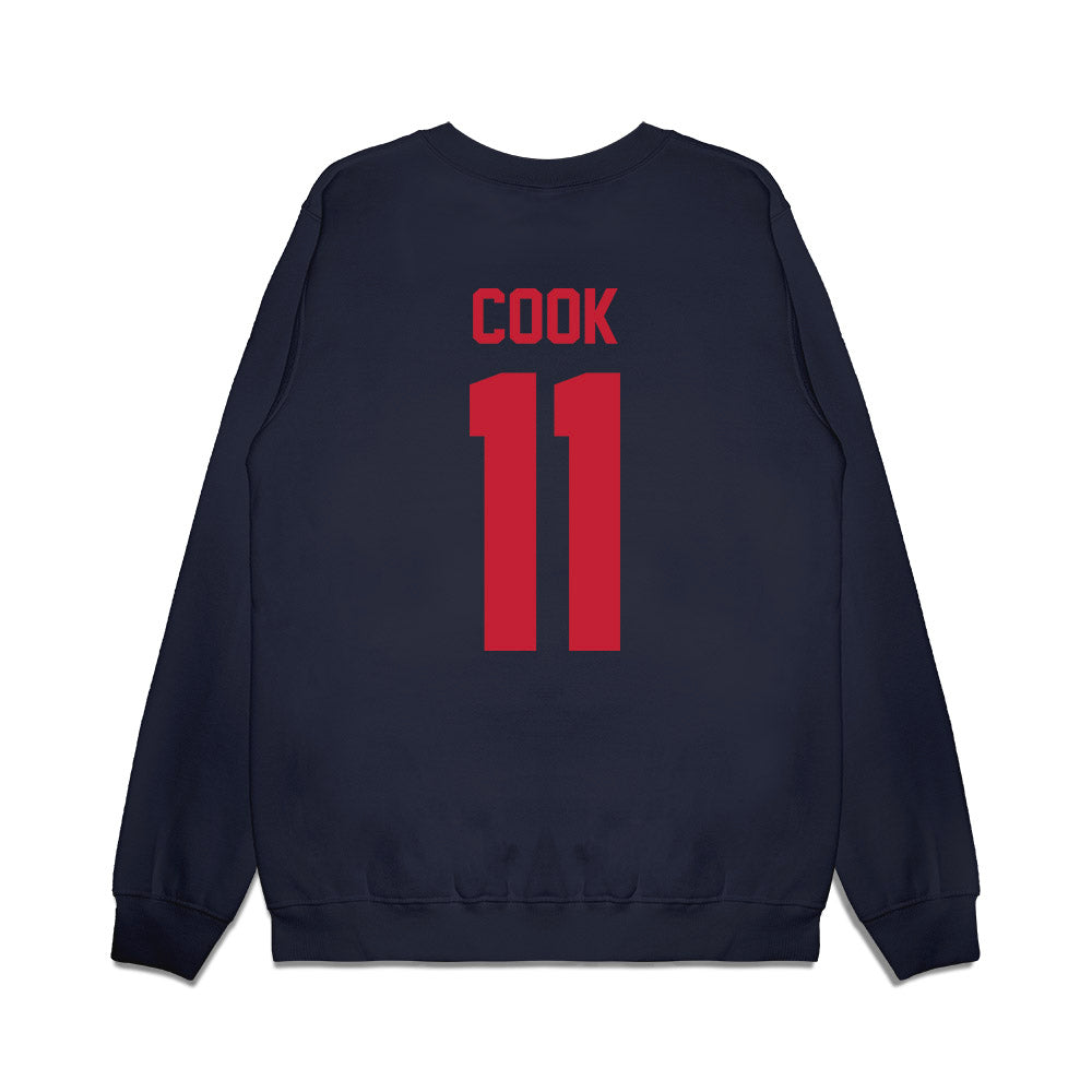 Arizona - NCAA Men's Basketball : Jackson Cook - Sport Shersey Premium Crewneck Sweatshirt-1