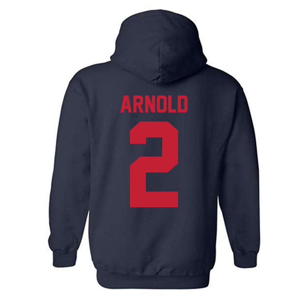 Arizona - NCAA Men's Basketball : Addison Arnold - Sport Shersey Hooded Sweatshirt-1