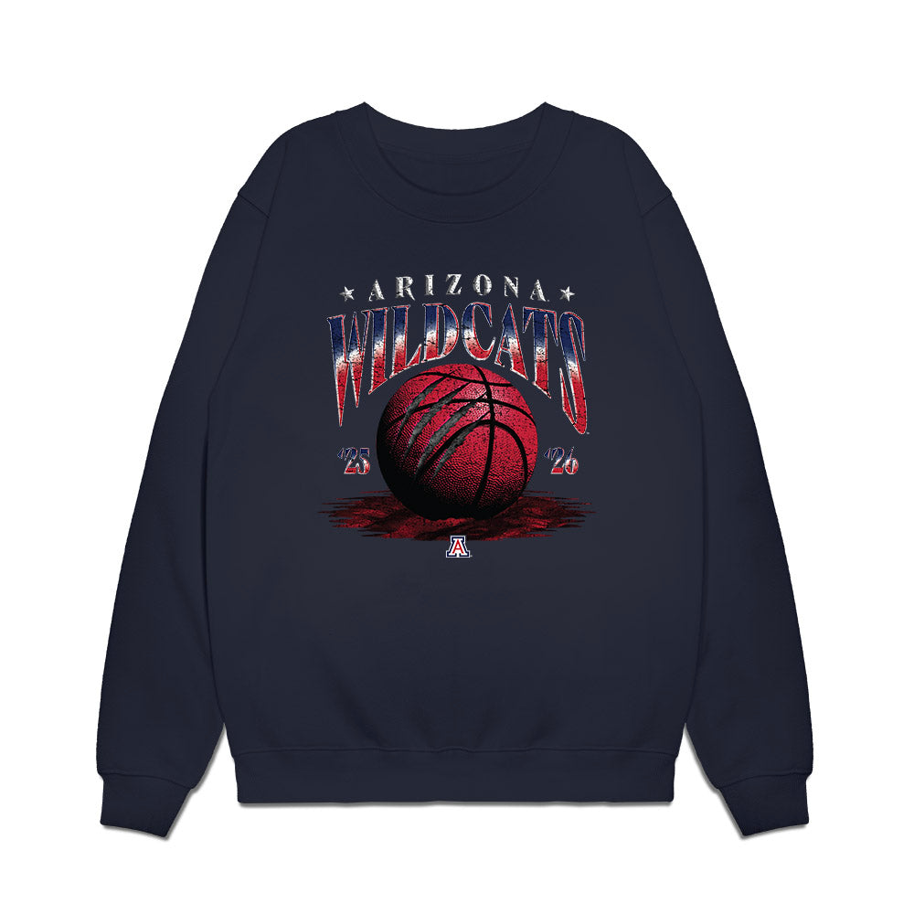 Arizona - NCAA Men's Basketball : Brayden Burries - Sport Shersey Premium Crewneck Sweatshirt-0