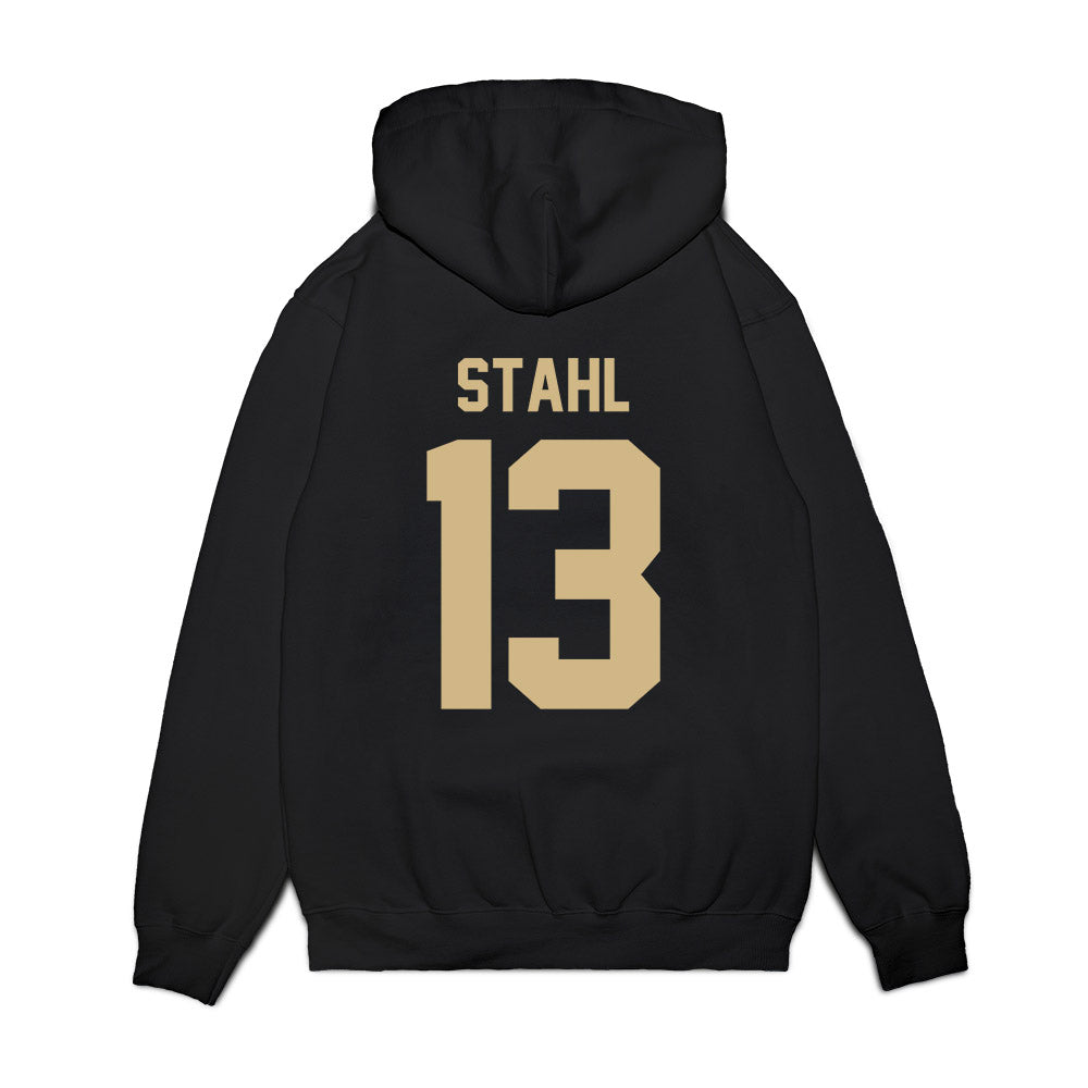 Purdue - NCAA Women's Basketball : Saige Stahl - Vintage Basketball Premium Hooded Sweatshirt-1