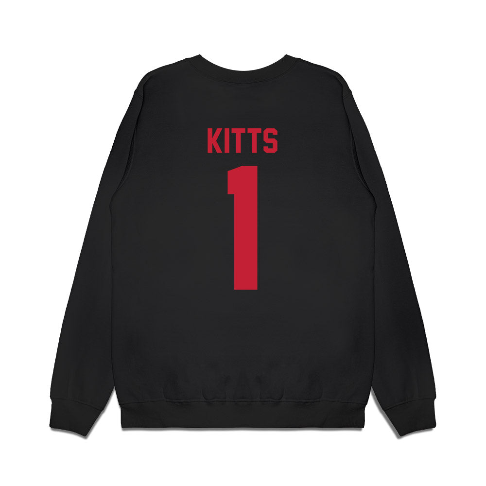 Ohio State - NCAA Women's Basketball : Kylee Kitts - Vintage Basketball Premium Crewneck Sweatshirt-1