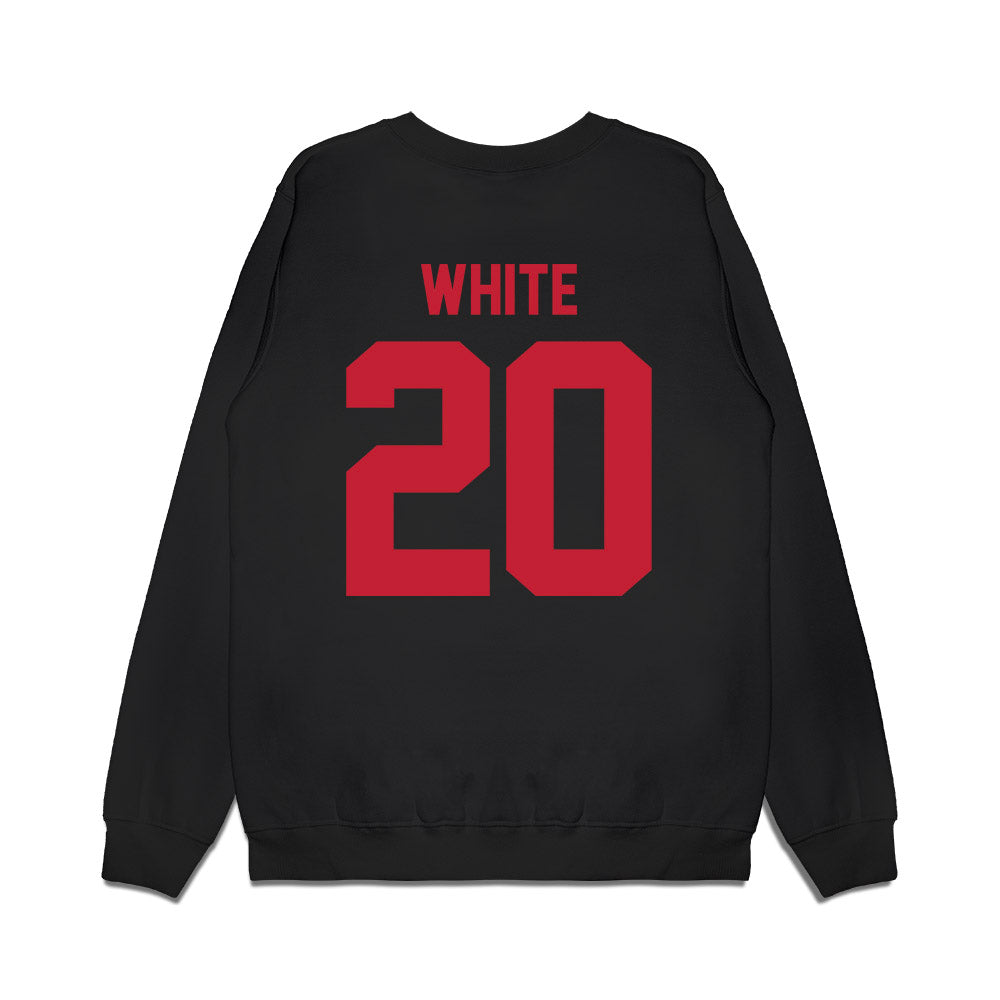 Ohio State - NCAA Men's Basketball : Colin White - Vintage Basketball Premium Crewneck Sweatshirt-1