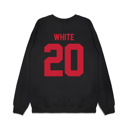 Ohio State - NCAA Men's Basketball : Colin White - Vintage Basketball Premium Crewneck Sweatshirt-1