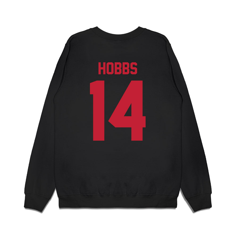 Ohio State - NCAA Women's Basketball : Ella Hobbs - Vintage Basketball Premium Crewneck Sweatshirt-1