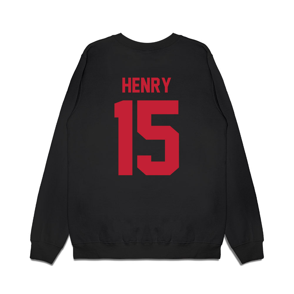 Ohio State - NCAA Women's Basketball : Seini Henry - Vintage Basketball Premium Crewneck Sweatshirt-1