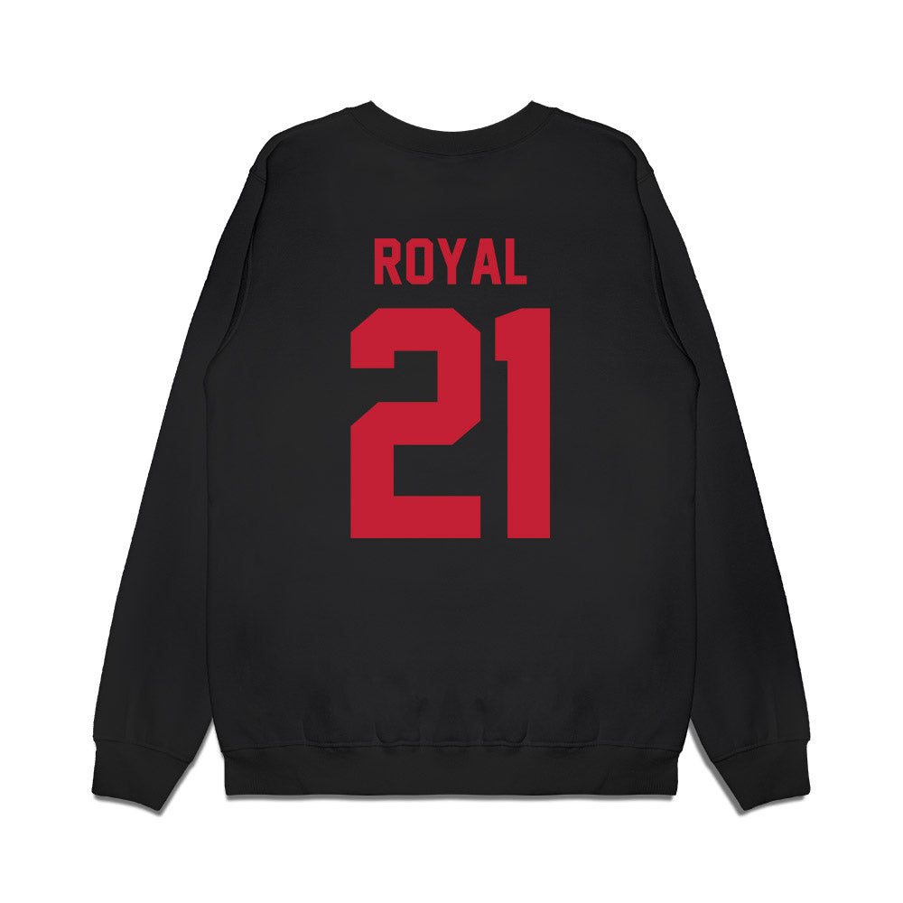 Ohio State - NCAA Men's Basketball : Devin Royal - Vintage Basketball Premium Crewneck Sweatshirt-1
