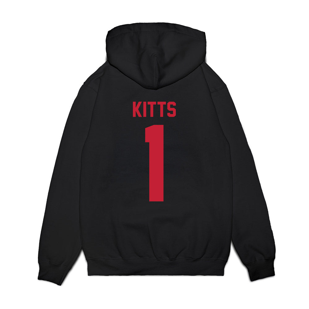 Ohio State - NCAA Women's Basketball : Kylee Kitts - Vintage Basketball Premium Hooded Sweatshirt-1