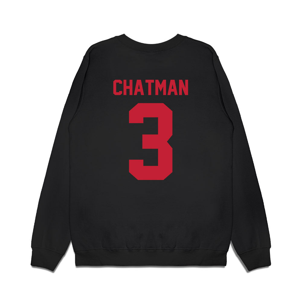 Ohio State - NCAA Men's Basketball : Taison Chatman - Vintage Basketball Premium Crewneck Sweatshirt-1