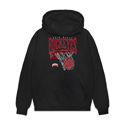 Ohio State - NCAA Men's Basketball : Devin Royal - Vintage Basketball Premium Hooded Sweatshirt-0
