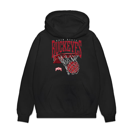 Ohio State - NCAA Men's Basketball : Mathieu Grujicic - Vintage Basketball Premium Hooded Sweatshirt-0