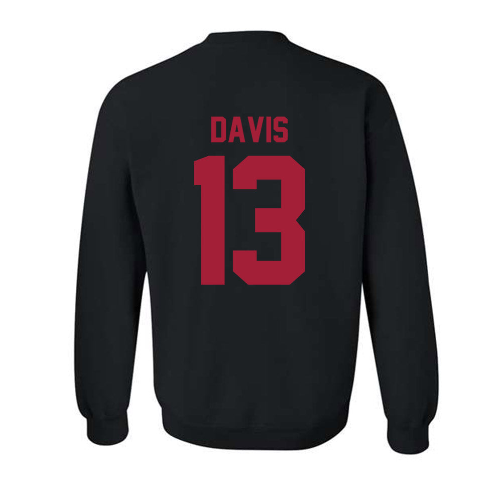 Oklahoma - NCAA Men's Basketball : Tae Davis - Sports Shersey Crewneck Sweatshirt-1