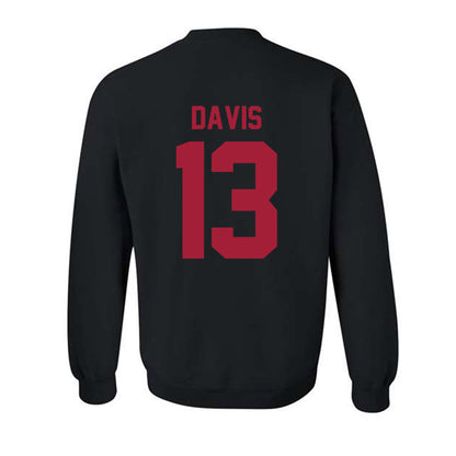 Oklahoma - NCAA Men's Basketball : Tae Davis - Sports Shersey Crewneck Sweatshirt-1