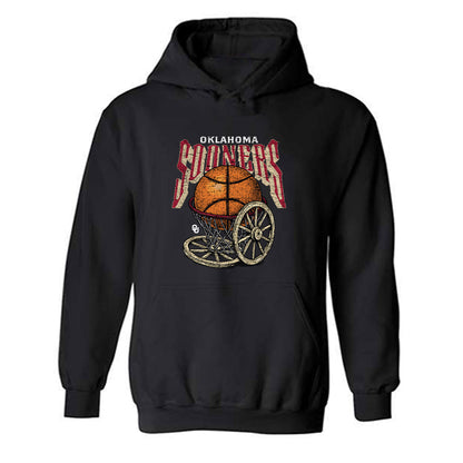 Oklahoma - NCAA Men's Basketball : Derrion Reid - Sports Shersey Hooded Sweatshirt-0
