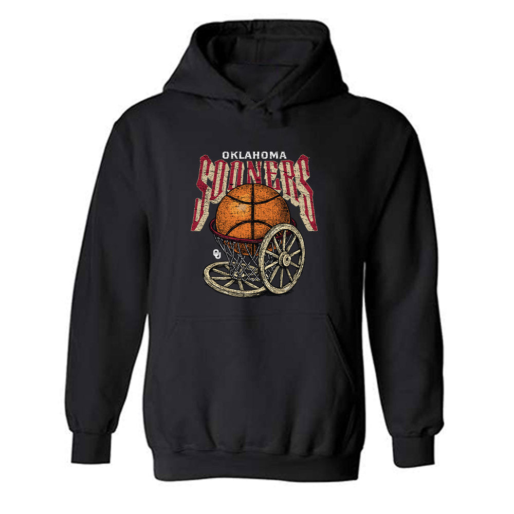 Oklahoma - NCAA Men's Basketball : Jadon Jones - Sports Shersey Hooded Sweatshirt-0