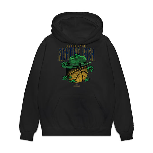 Notre Dame - NCAA Men's Basketball : Luke Devine - Vintage Shersey Premium Hooded Sweatshirt-0