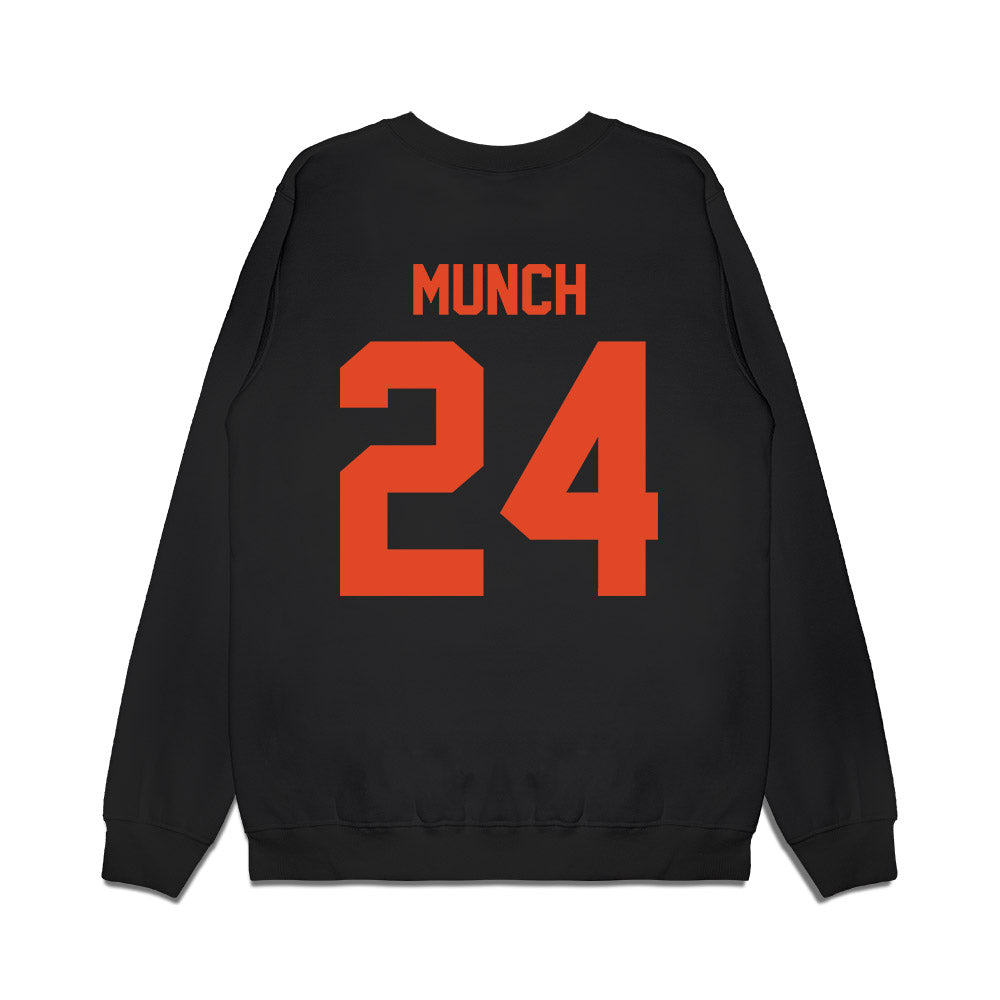 Oregon State - NCAA Men's Basketball : Johan Munch - Beavers Shersey Premium Crewneck Sweatshirt-1