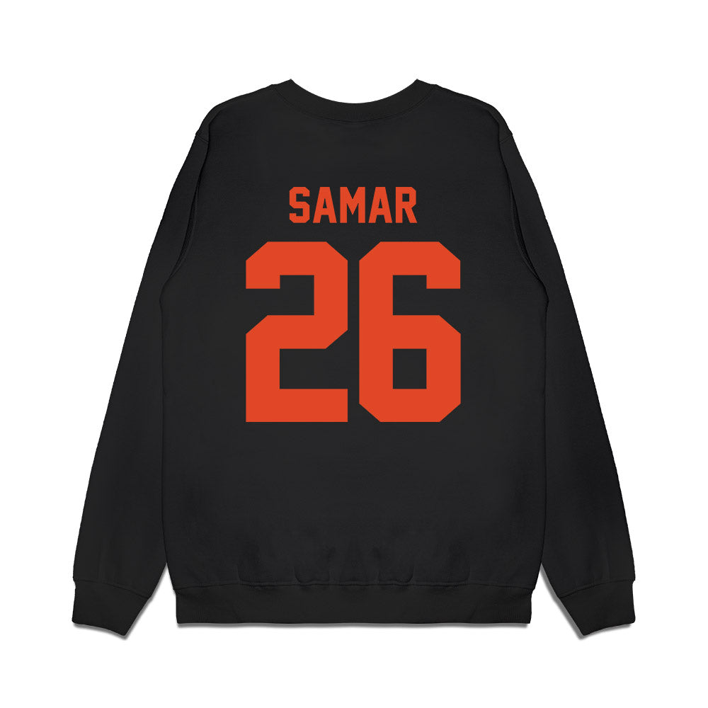 Oregon State - NCAA Men's Basketball : Matija Samar - Beavers Shersey Premium Crewneck Sweatshirt-1
