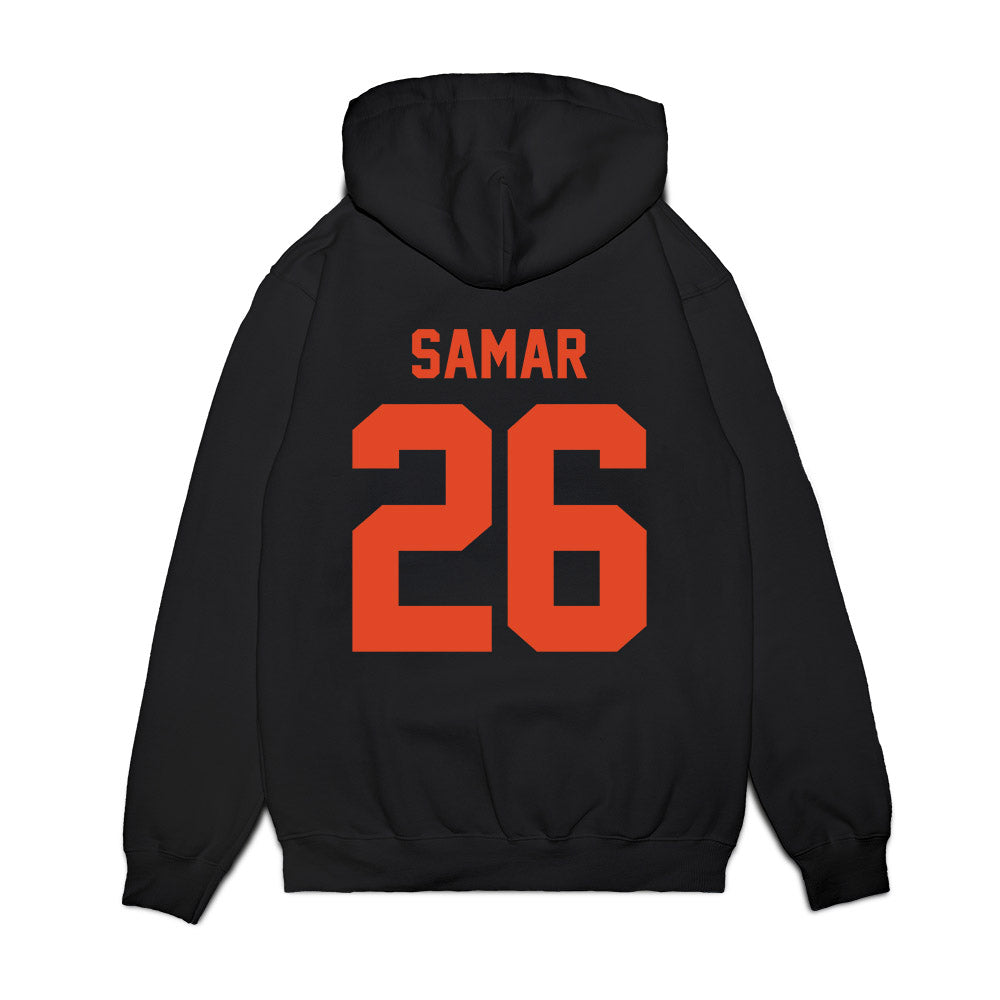 Oregon State - NCAA Men's Basketball : Matija Samar - Beavers Shersey Premium Hooded Sweatshirt-1