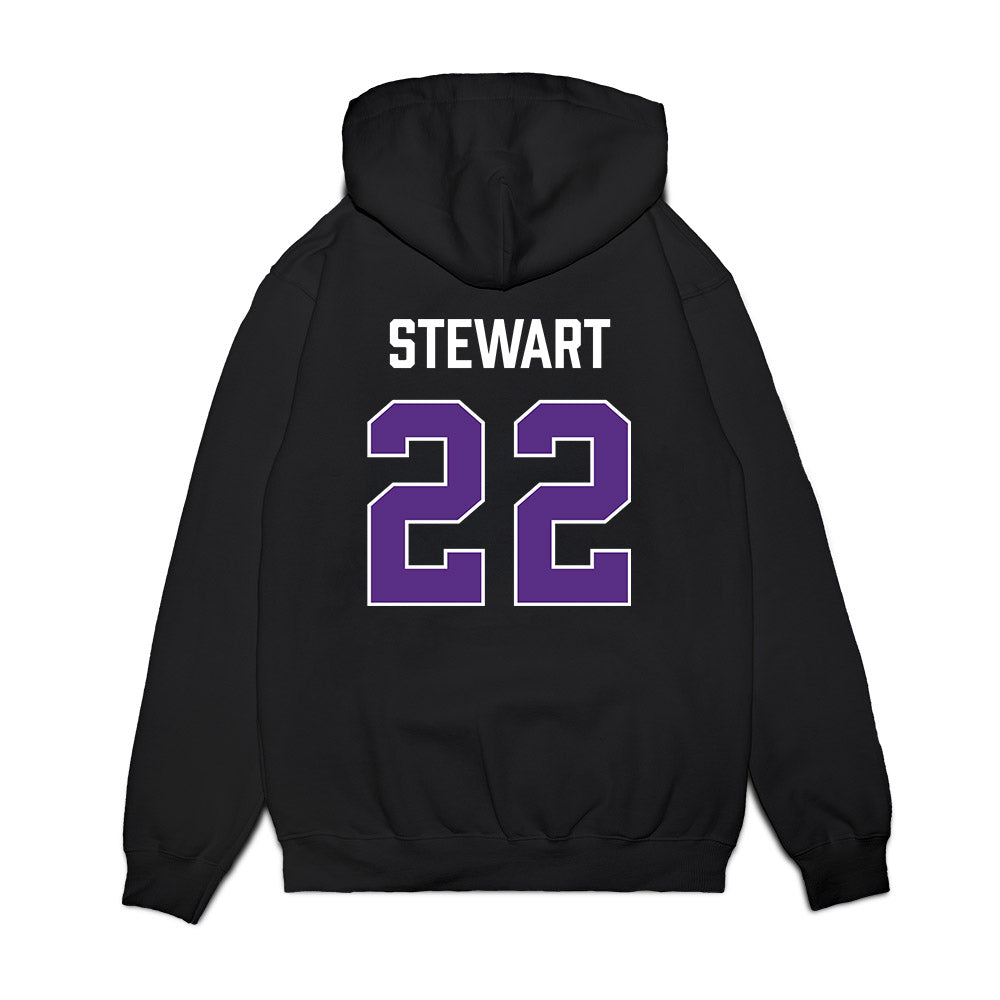 TCU - NCAA Men's Basketball : Adam Stewart - Vintage Basketball Premium Hooded Sweatshirt-1