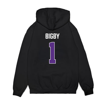 TCU - NCAA Women's Basketball : Taylor Bigby - Vintage Basketball Premium Hooded Sweatshirt-1