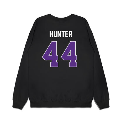 TCU - NCAA Women's Basketball : Emily Hunter - Vintage Basketball Premium Crewneck Sweatshirt-1