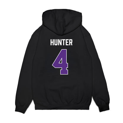TCU - NCAA Women's Basketball : Donovyn Hunter - Vintage Basketball Premium Hooded Sweatshirt-1