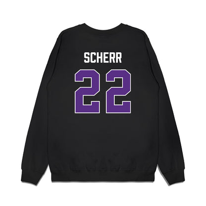 TCU - NCAA Women's Basketball : Maddie Scherr - Vintage Basketball Premium Crewneck Sweatshirt-1