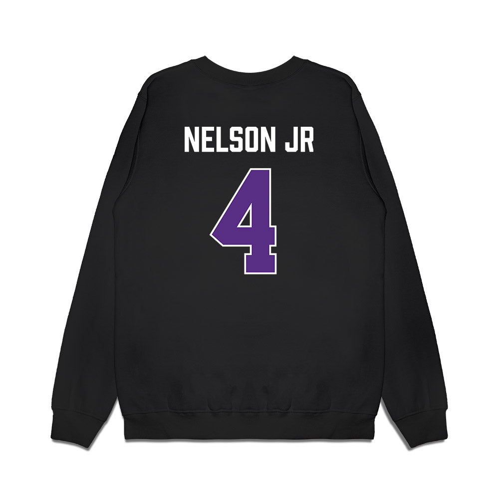 TCU - NCAA Men's Basketball : Jameer Nelson Jr - Vintage Basketball Premium Crewneck Sweatshirt-1