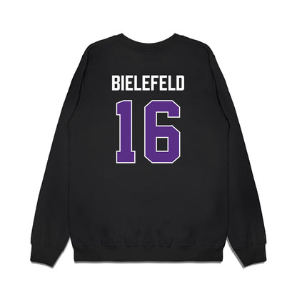 TCU - NCAA Women's Basketball : Clara Bielefeld - Vintage Basketball Premium Crewneck Sweatshirt-1