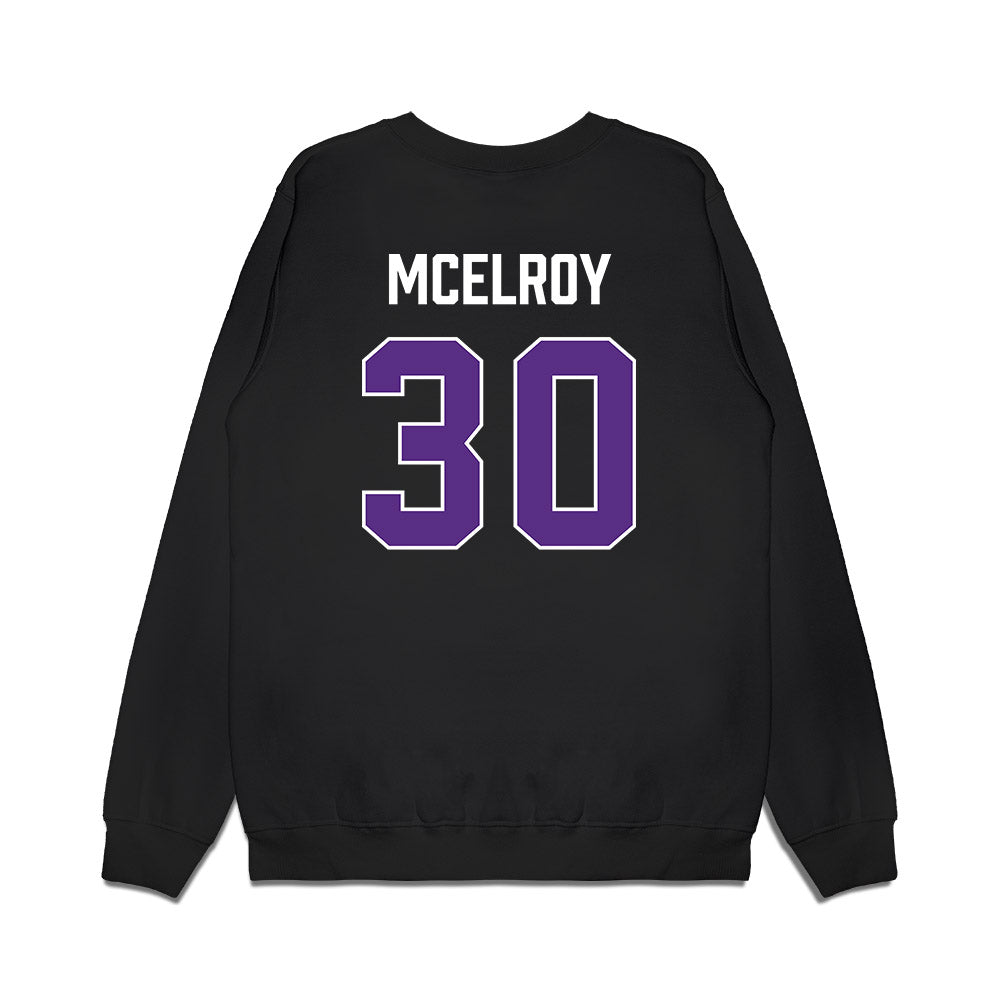 TCU - NCAA Men's Basketball : Drew McElroy - Vintage Basketball Premium Crewneck Sweatshirt-1