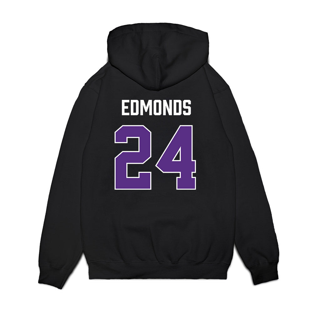 TCU - NCAA Men's Basketball : Xavier Edmonds - Vintage Basketball Premium Hooded Sweatshirt-1