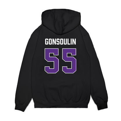 TCU - NCAA Men's Basketball : Zach Gonsoulin - Vintage Basketball Premium Hooded Sweatshirt-1