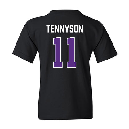 TCU - NCAA Men's Basketball : Trevian Tennyson - Vintage Basketball Youth T-Shirt-1