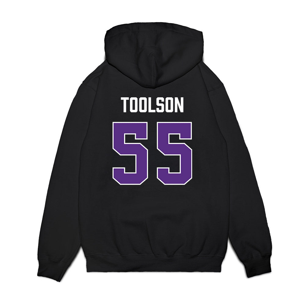 TCU - NCAA Men's Basketball : Tanner Toolson - Vintage Basketball Premium Hooded Sweatshirt-1