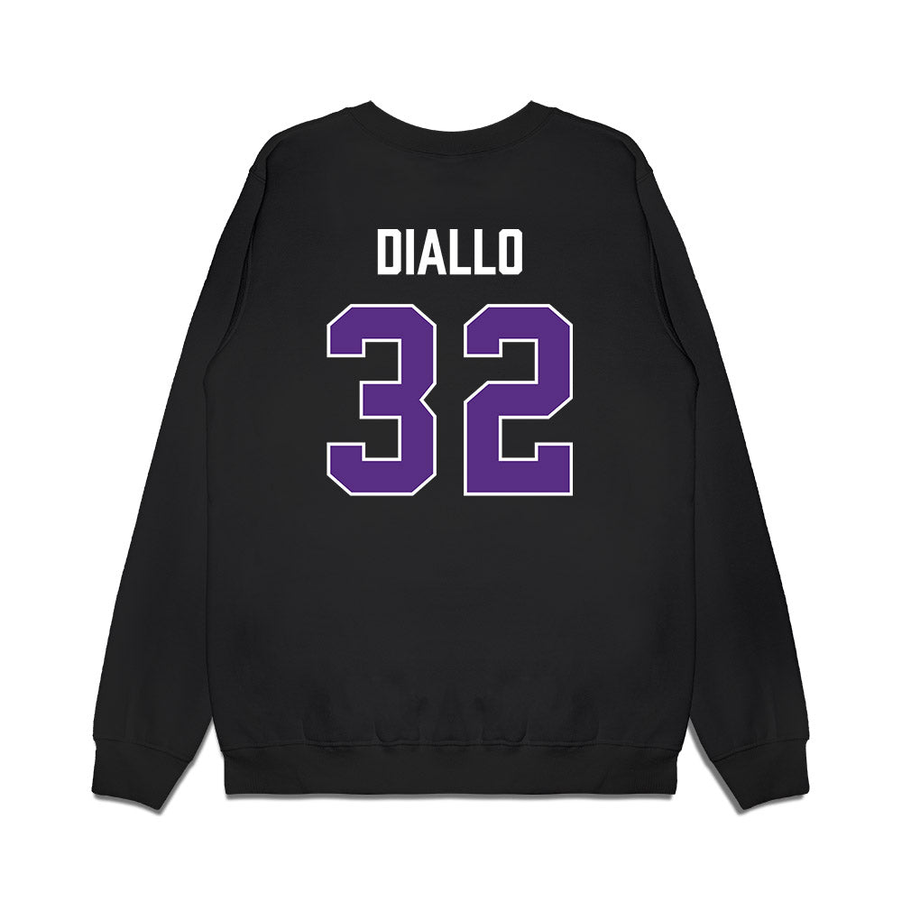 TCU - NCAA Men's Basketball : Malick Diallo - Vintage Basketball Premium Crewneck Sweatshirt-1