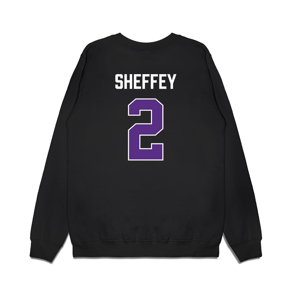 TCU - NCAA Women's Basketball : Veronica Sheffey - Vintage Basketball Premium Crewneck Sweatshirt-1