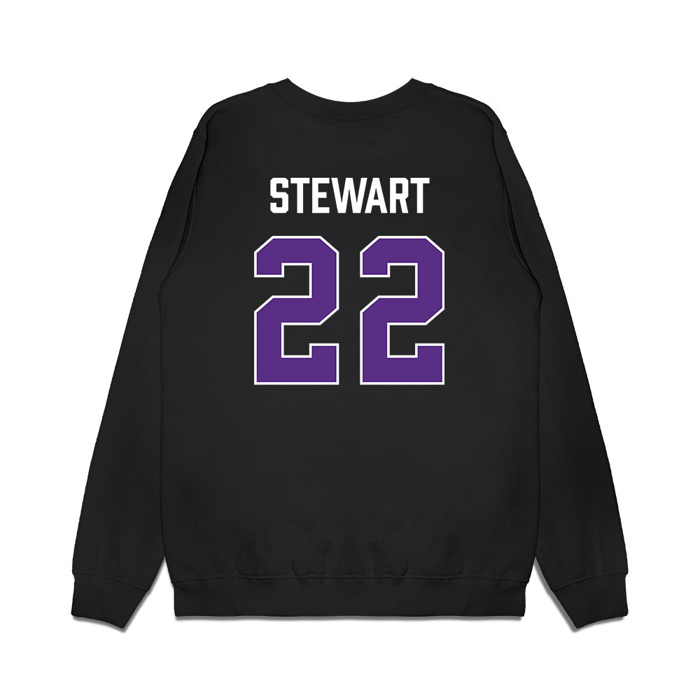 TCU - NCAA Men's Basketball : Adam Stewart - Vintage Basketball Premium Crewneck Sweatshirt-1
